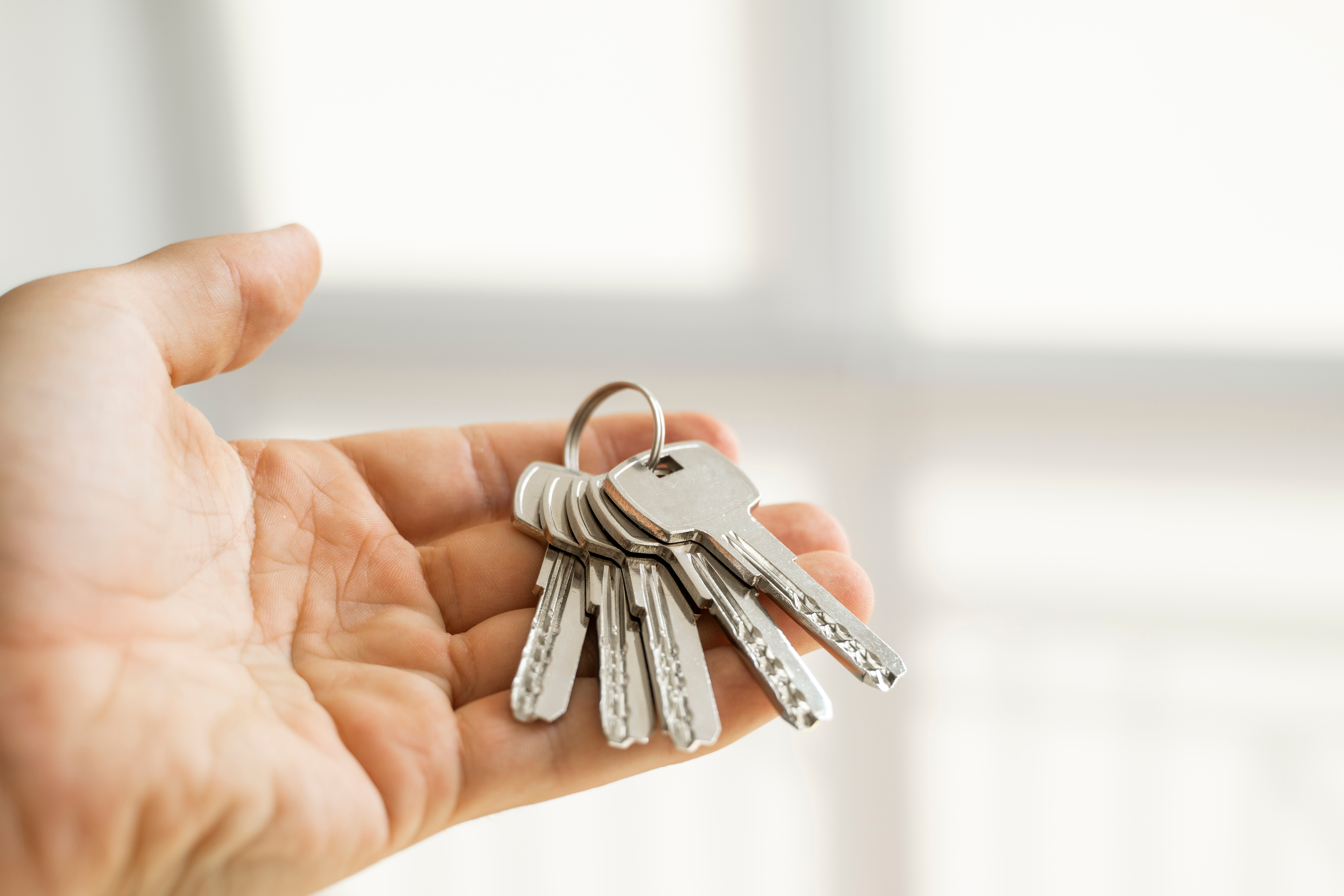 hand holding keys